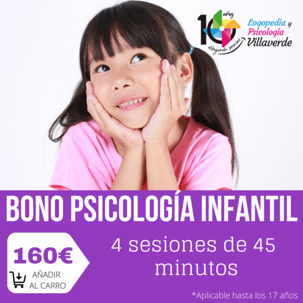 PSICOLOGIA INFANTIL BONO 4 SESIONES 45 MIN